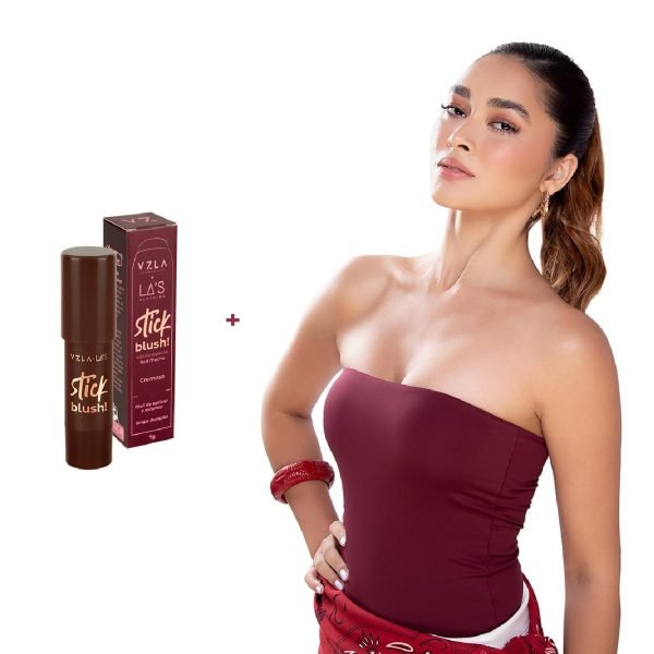 Combo Blusa Lira + Blush Stick Red Mocha Vizzela + La's - Image 2